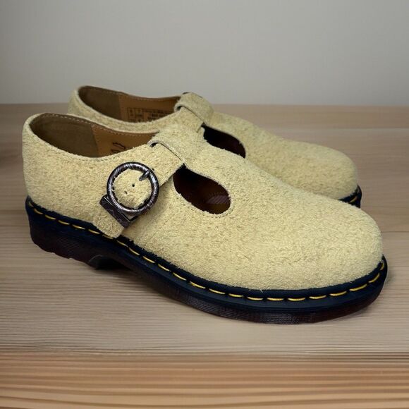 Dr. Martens T-Bar Napped Suede Leather Mary Jane Shoes Size Men’s 7 / Women’s 8 - Picture 1 of 11